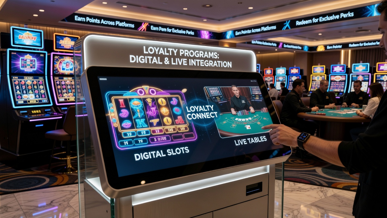 Live casino table with loyalty rewards overlay connecting to sports predictions
