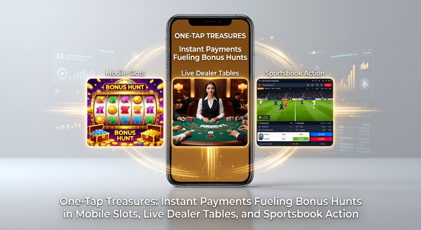 A vibrant mobile screen showing a slot machine bonus round activating with a one-tap payment confirmation overlay, coins exploding in celebration