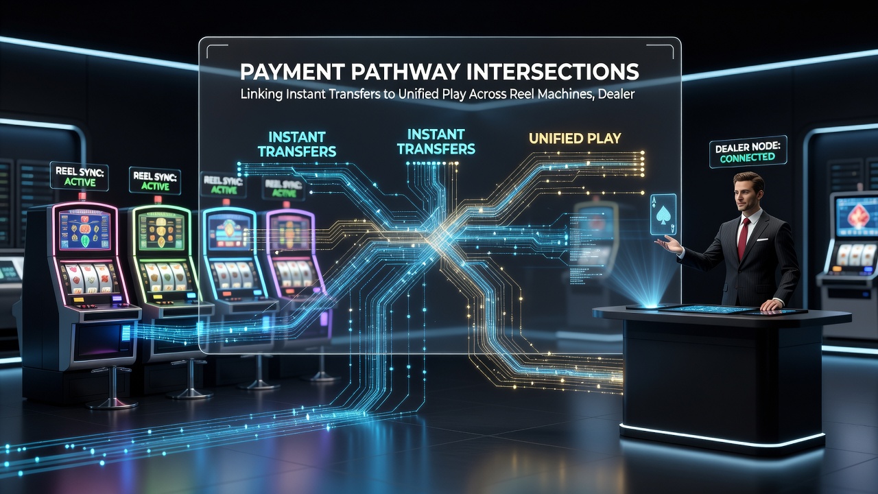 Flow diagram illustrating unified wallet connections between different mobile gaming categories